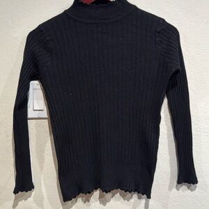 Black turtleneck top